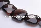 CSQ09 14*14mm faceted square natural smoky quartz bead Wholesale