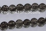 CSQ103 15.5 inches 8mm faceted round grade AA natural smoky quartz beads