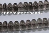 CSQ107 15.5 inches 6*12mm rondelle grade AA natural smoky quartz beads