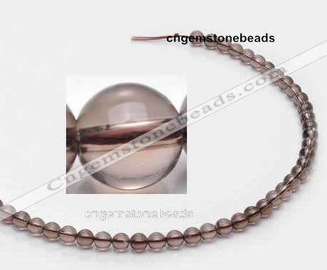 CSQ11 6mm round A grade natural smoky quartz beads Wholesale