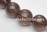 CSQ15 A grade 14mm round natural smoky quartz beads Wholesale