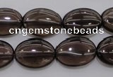 CSQ234 15.5 inches 13*18mm oval grade AA natural smoky quartz beads