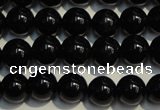 CSQ402 15.5 inches 8mm round black morion smoky quartz beads