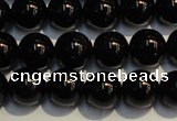 CSQ403 15.5 inches 10mm round black morion smoky quartz beads