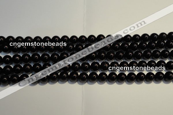 CSQ403 15.5 inches 10mm round black morion smoky quartz beads