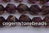 CSQ523 15.5 inches 10mm faceted nuggets smoky quartz beads