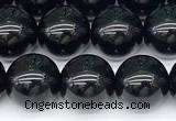 CSQ542 15 inches 10mm round black morion smoky quartz beads