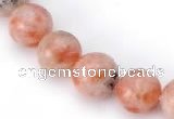 CSS01 12mm round natural indian sunstone beads Wholesale