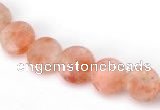 CSS02 8mm flat round natural indian sunstone beads wholesale