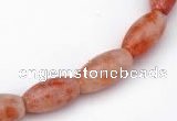 CSS08 5*12mm rice shape natural indian sunstone beads wholesale