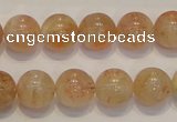 CSS18 15.5 inches 12mm round natural sunstone beads wholesale