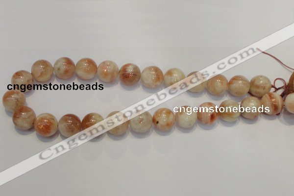 CSS20 15.5 inches 16mm round natural sunstone beads wholesale