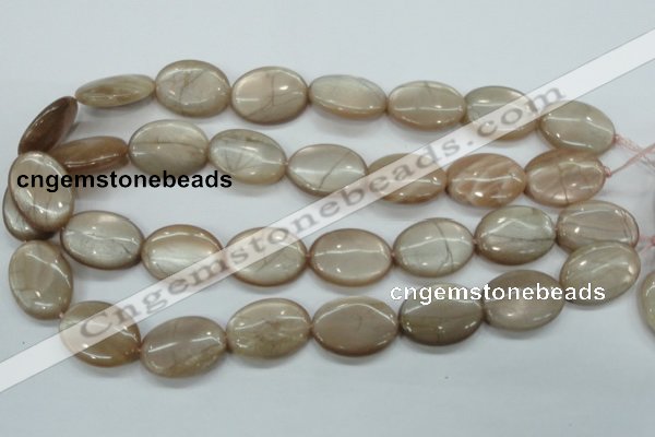 CSS206 15.5 inches 18*25mm oval natural sunstone beads