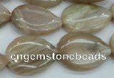 CSS207 15.5 inches 18*25mm flat teardrop natural sunstone beads