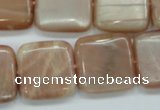 CSS209 15.5 inches 20*20mm square natural sunstone beads