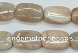 CSS212 15.5 inches 15*20mm rectangle natural sunstone beads