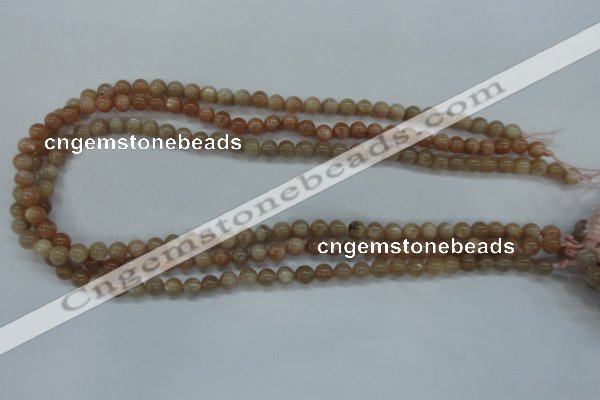 CSS241 15.5 inches 6mm round natural sunstone beads