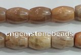 CSS251 15.5 inches 12*16mm drum natural sunstone beads