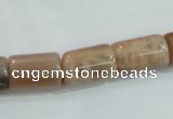 CSS253 15.5 inches 10*16mm column natural sunstone beads