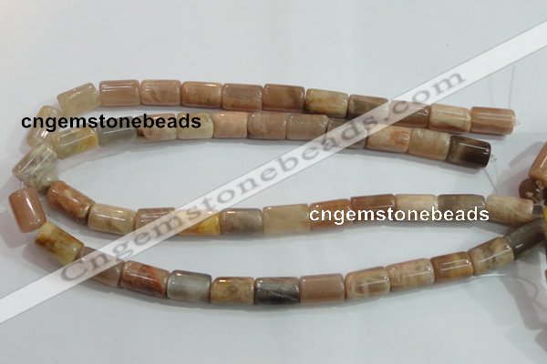 CSS253 15.5 inches 10*16mm column natural sunstone beads