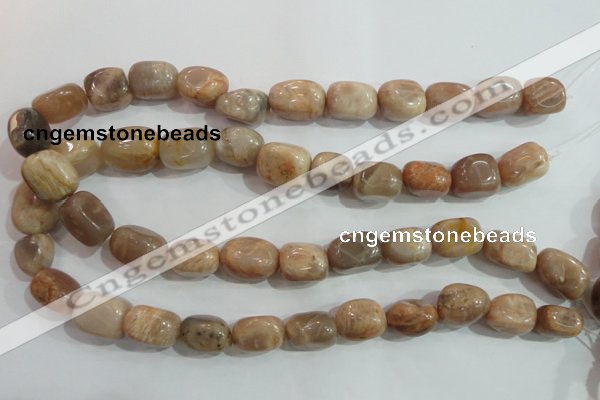 CSS254 15.5 inches 16*18mm nuggets natural sunstone beads