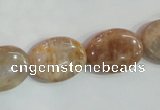 CSS261 15.5 inches 15*20mm oval natural sunstone beads