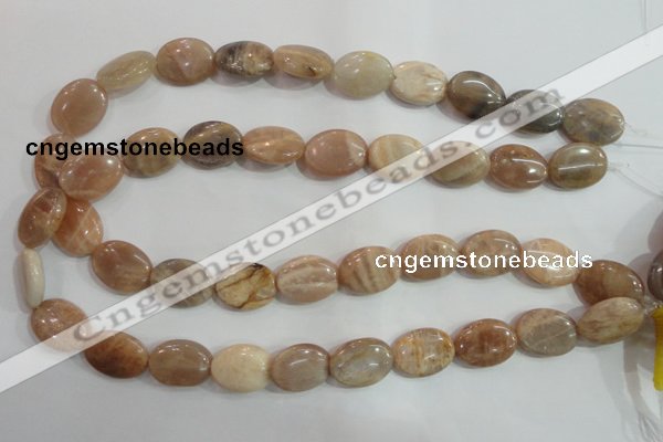 CSS261 15.5 inches 15*20mm oval natural sunstone beads