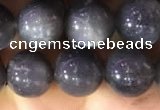 CSS317 15.5 inches 10mm round black sunstone gemstone beads