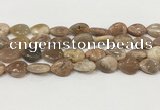 CSS408 15.5 inches 13*18mm flat teardrop sunstone beads wholesale