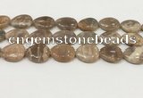 CSS410 15.5 inches 18*25mm flat teardrop sunstone beads wholesale