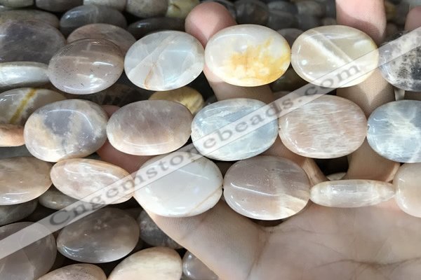 CSS416 15.5 inches 18*25mm oval sunstone beads wholesale