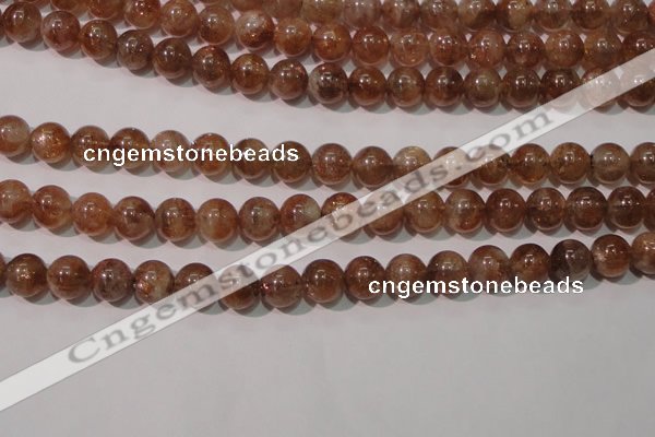 CSS554 15.5 inches 8mm round natural golden sunstone beads