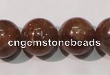 CSS556 15.5 inches 12mm round natural golden sunstone beads