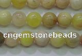 CSS600 15.5 inches 4mm round yellow sunstone gemstone beads