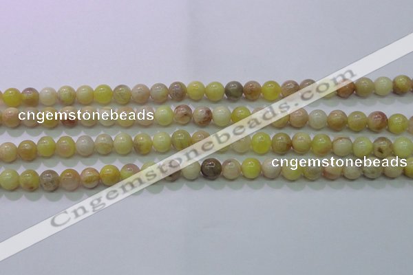 CSS600 15.5 inches 4mm round yellow sunstone gemstone beads