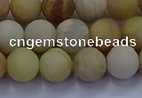 CSS623 15.5 inches 10mm round matte yellow sunstone gemstone beads