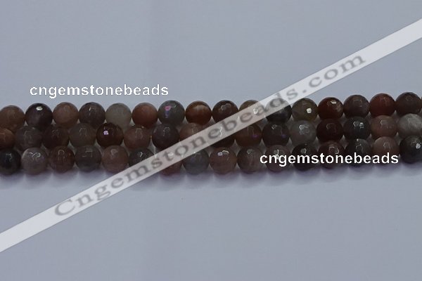 CSS643 15.5 inches 10mm faceted round sunstone gemstone beads