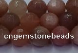 CSS673 15.5 inches 10mm faceted round sunstone gemstone beads