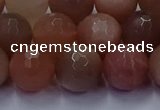 CSS674 15.5 inches 12mm faceted round sunstone gemstone beads wholesale