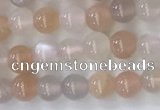 CSS700 15.5 inches 4mm round mixed sunstone beads wholesale