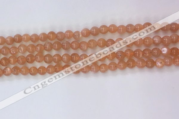 CSS703 15.5 inches 4mm round natural golden sunstone beads