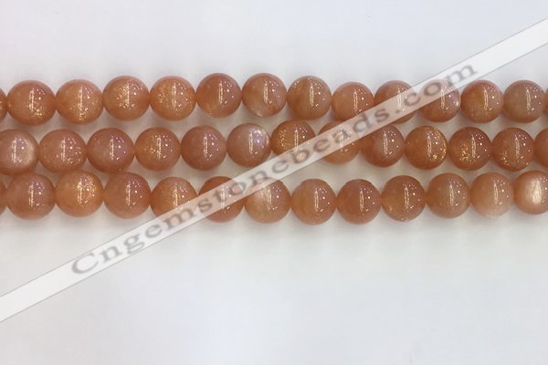 CSS710 15.5 inches 8mm round natural golden sunstone beads