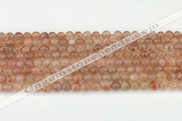 CSS750 15.5 inches 5mm round golden sunstone beads wholesale