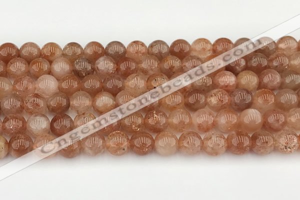 CSS753 15.5 inches 8mm round golden sunstone beads wholesale