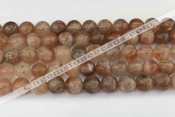 CSS764 15.5 inches 9mm round golden sunstone beads wholesale