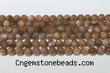 CSS785 15.5 inches 8mm round sunstone gemstone beads wholesale