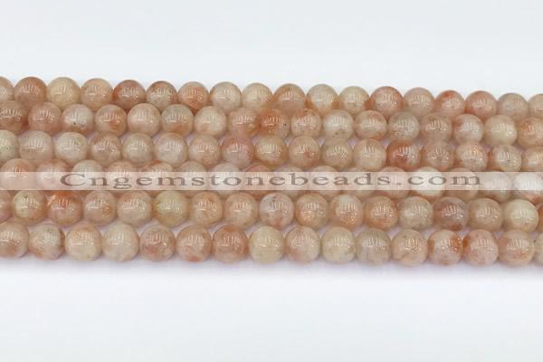 CSS791 15.5 inches 8mm round golden sunstone beads wholesale