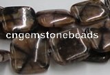 CST10 15.5 inches 18*18mm square staurolite gemstone beads wholesale