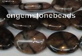 CST25 15.5 inches 15*20mm oval staurolite gemstone beads wholesale