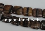 CST42 15.5 inches 12*12mm square staurolite gemstone beads wholesale